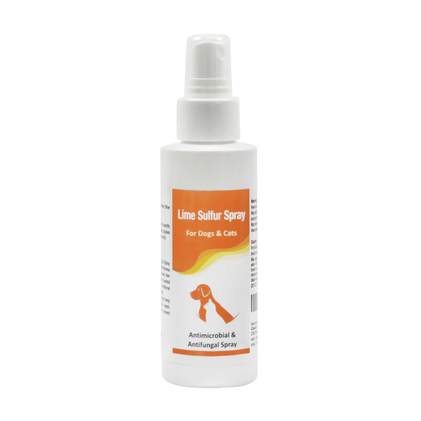 Crema y spray para la piel de mascotas con azufre y lima