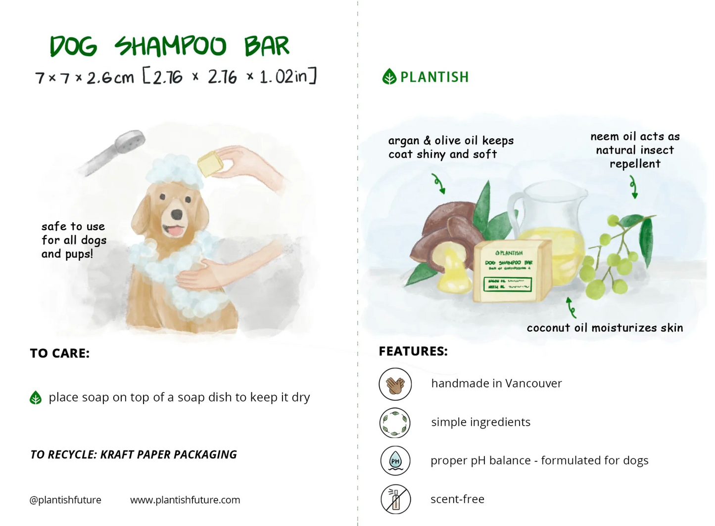 Barra de champú para perros