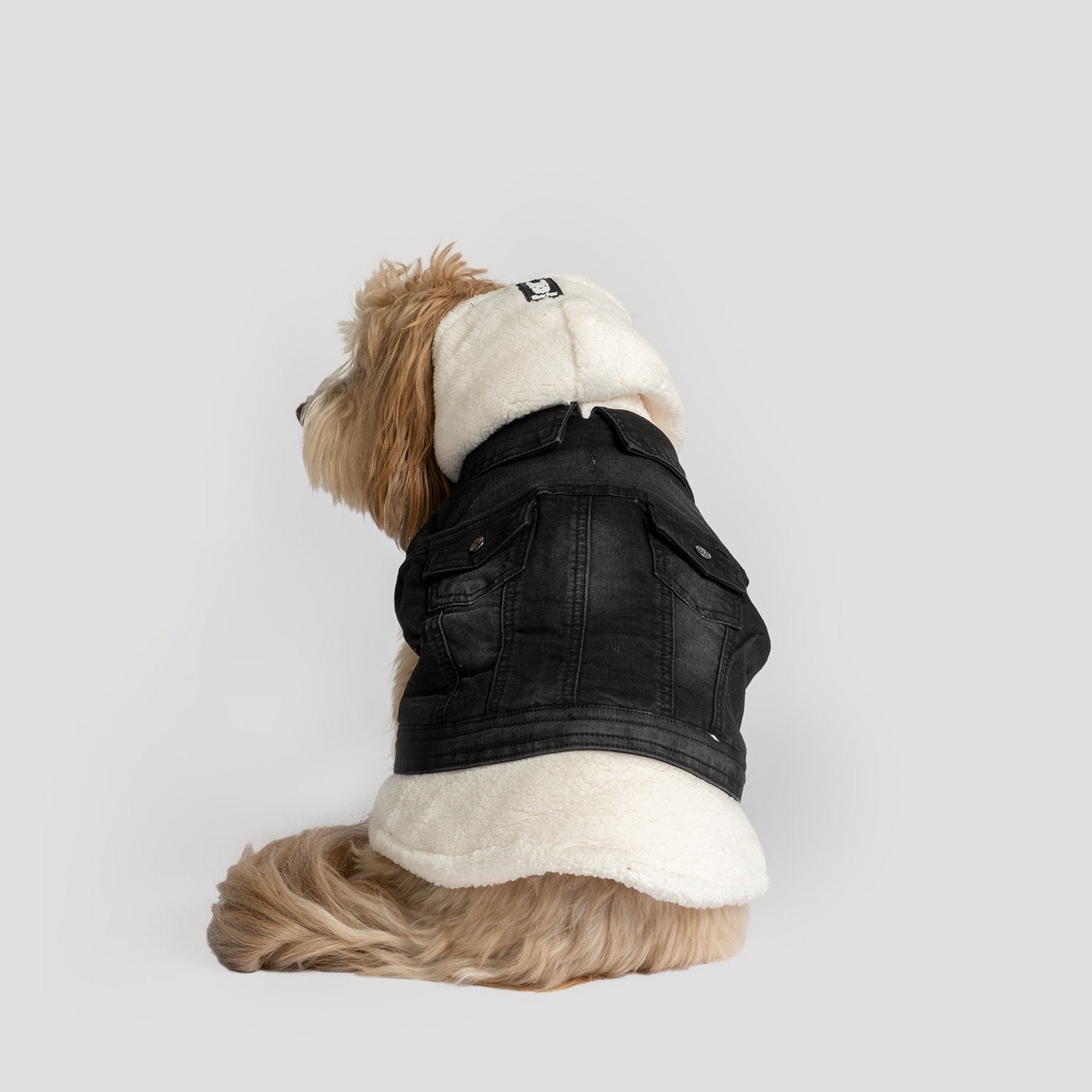 Justin - Chaqueta vaquera para perros (negro)