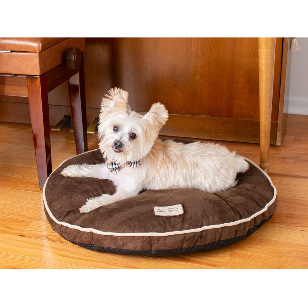 Armarkat M04JKF Protector de cama para mascotas en color moca - Con cojín de relleno de polietileno