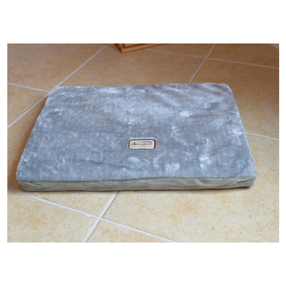 Armarkat Alfombrilla ortopédica grande para cama para mascotas en gris y verde salvia - Modelo M06HHL/HS-L con espuma viscoelástica para perros