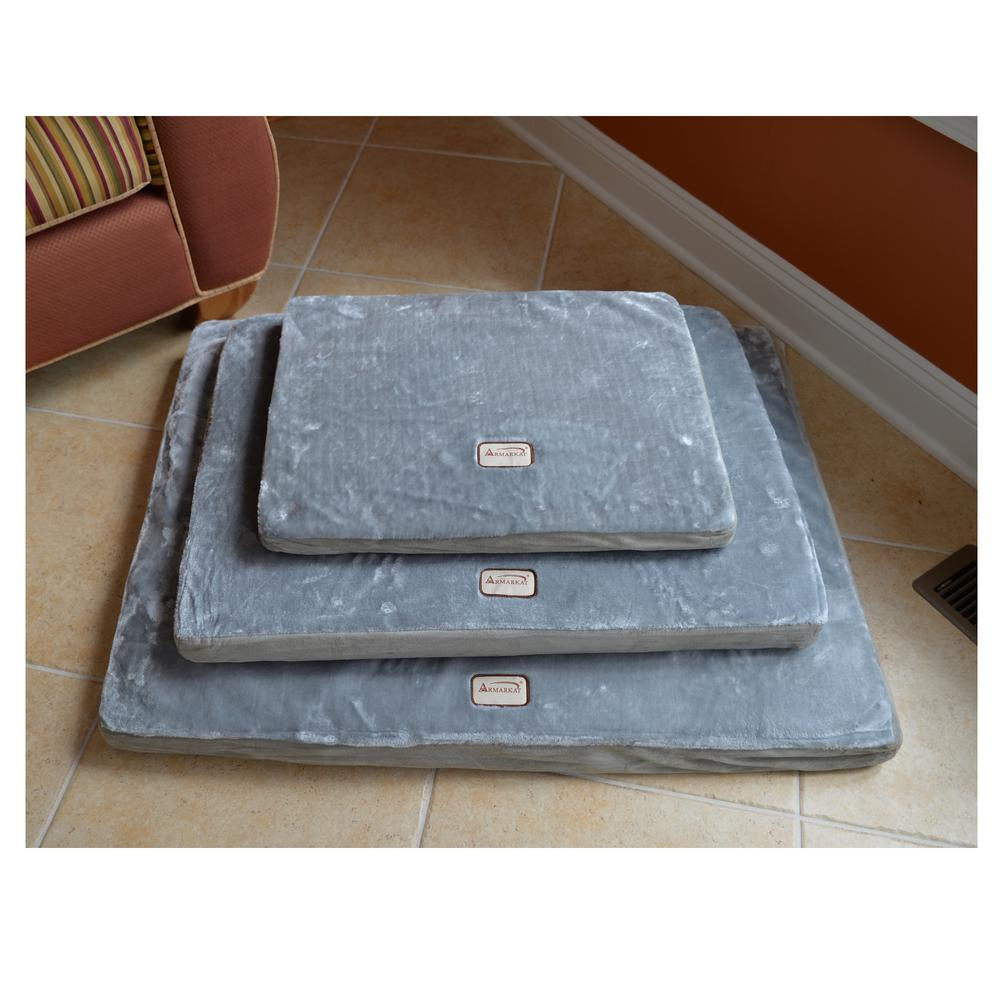 Armarkat Alfombrilla ortopédica grande para cama para mascotas en gris y verde salvia - Modelo M06HHL/HS-L con espuma viscoelástica para perros