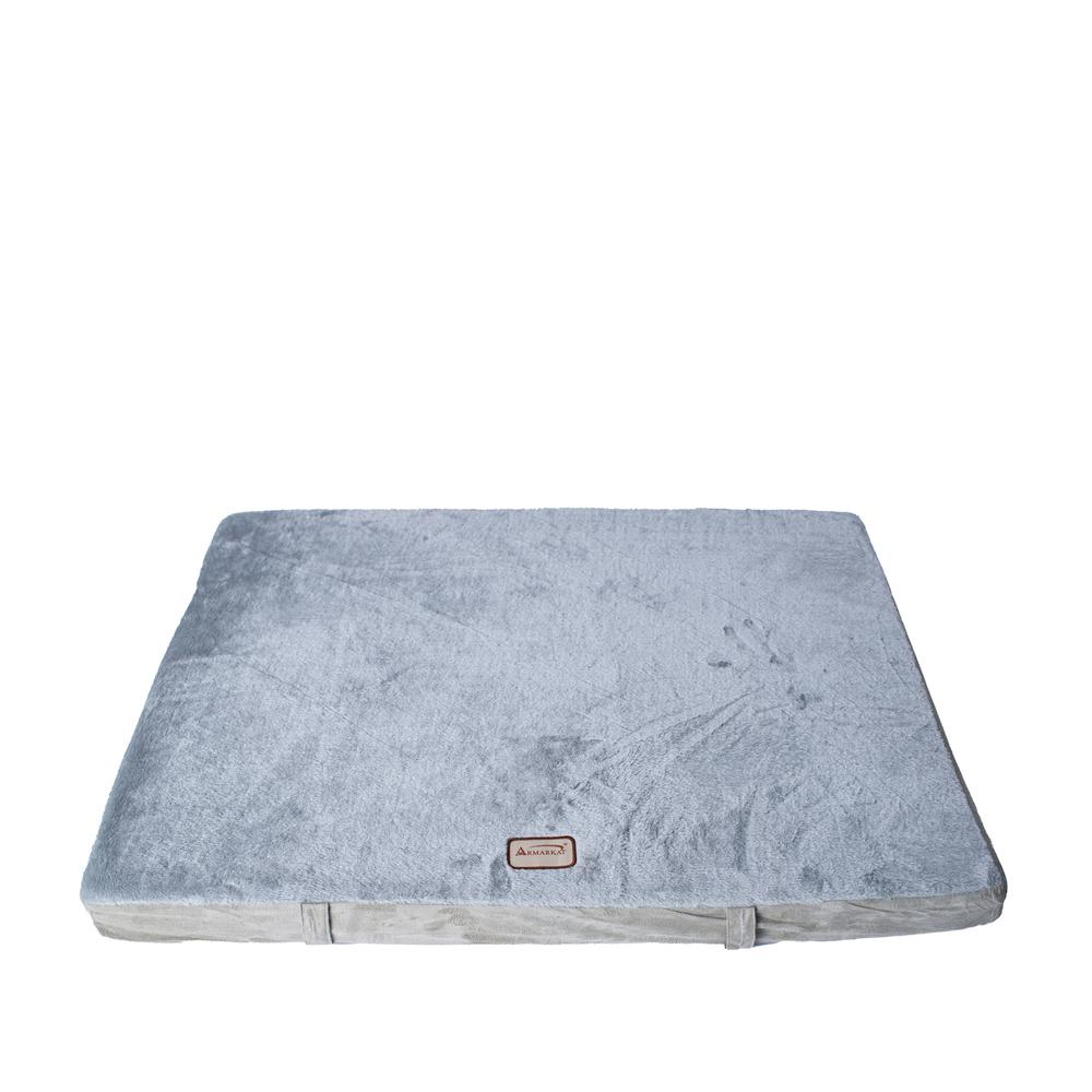 Armarkat Alfombrilla ortopédica grande para cama para mascotas en gris y verde salvia - Modelo M06HHL/HS-L con espuma viscoelástica para perros