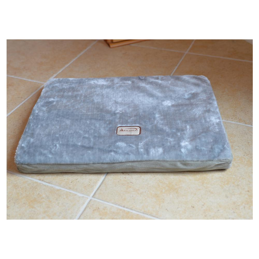 Armarkat Alfombrilla ortopédica grande para cama para mascotas en gris y verde salvia - Modelo M06HHL/HS-L con espuma viscoelástica para perros