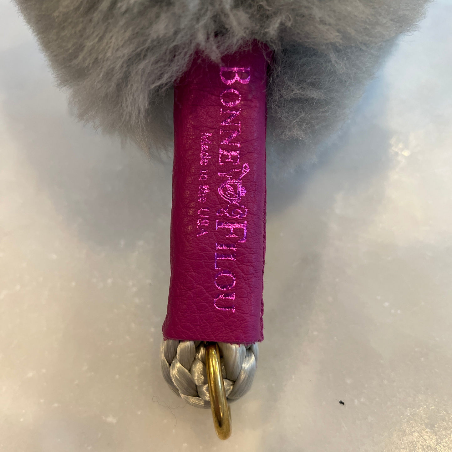 Bonne et Filou Agarre de piel de oveja para su correa