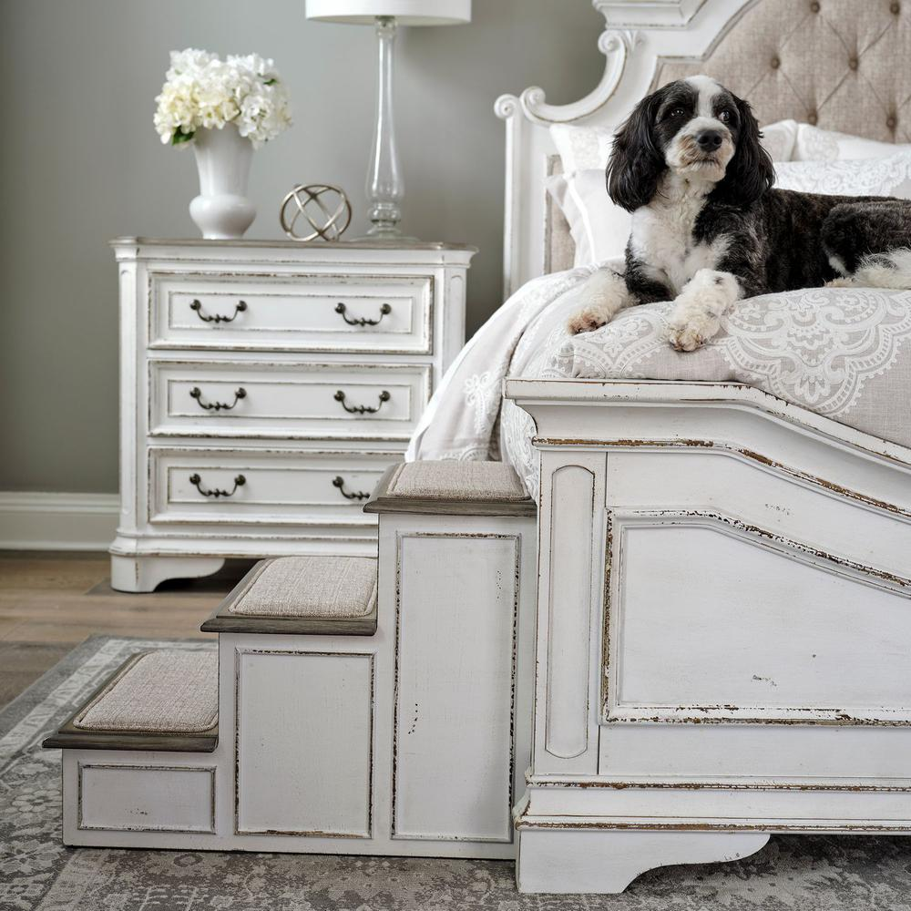 Magnolia Manor Pet Steps - Escaleras para mascotas con acabado antiguo y superficie antideslizante