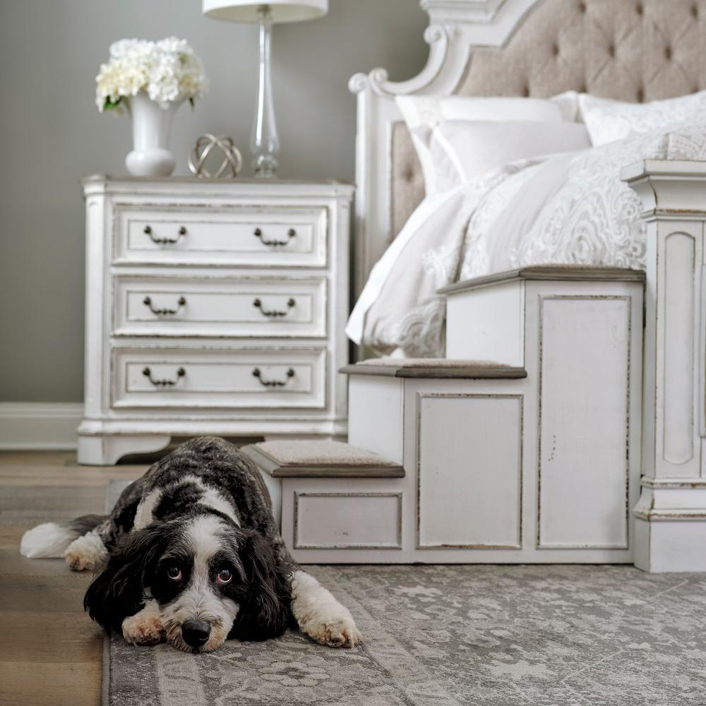 Magnolia Manor Pet Steps - Escaleras para mascotas con acabado antiguo y superficie antideslizante
