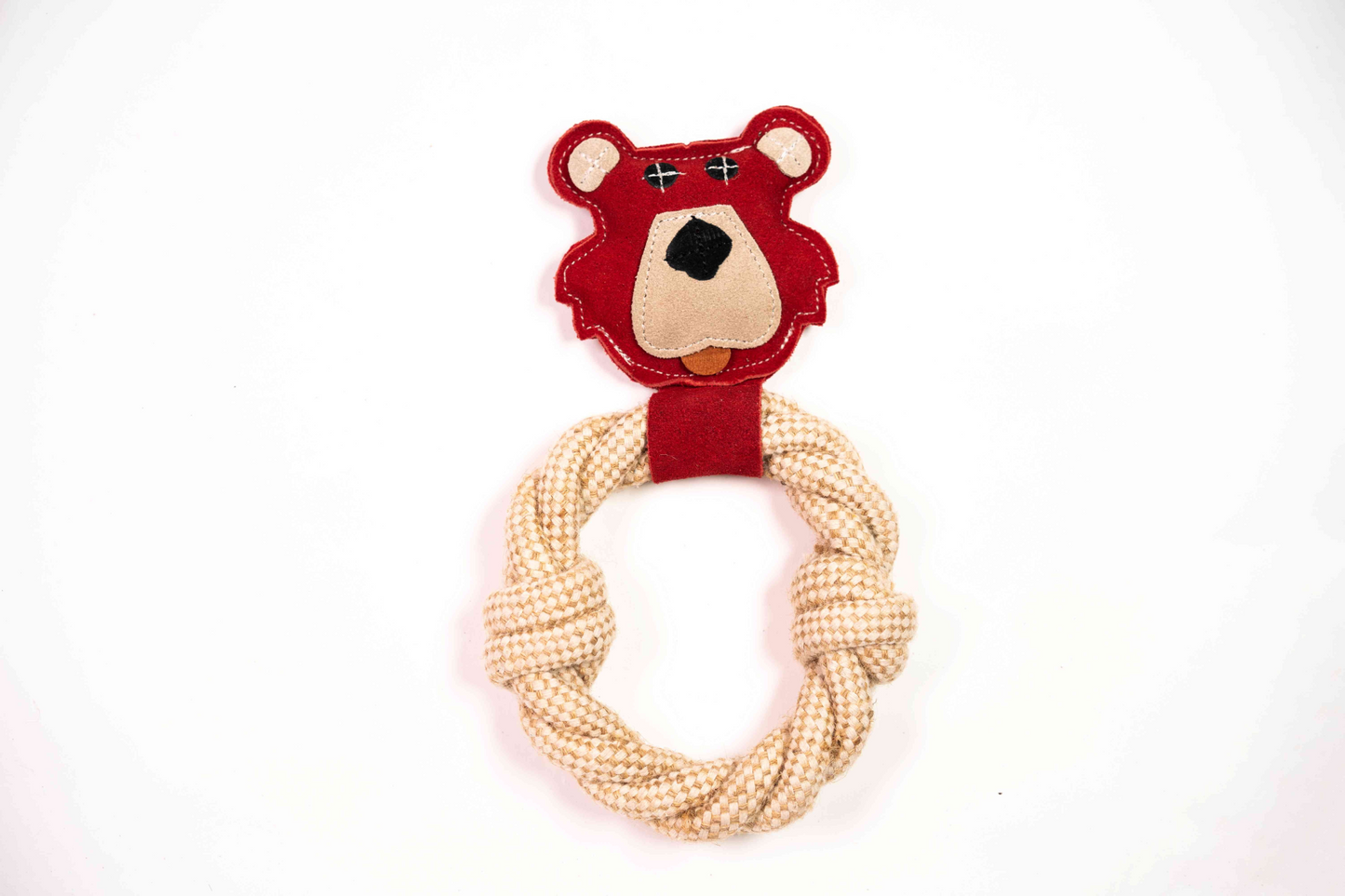 Juguete natural para perros Bear & Rope: tiempo de juego interactivo suave y duradero