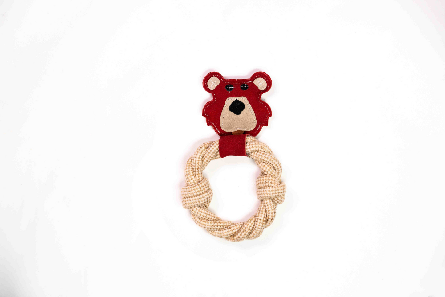 Juguete natural para perros Bear & Rope: tiempo de juego interactivo suave y duradero