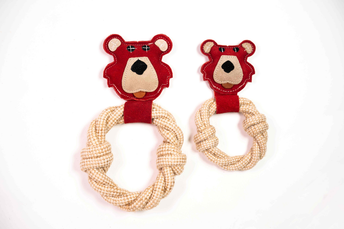 Juguete natural para perros Bear & Rope: tiempo de juego interactivo suave y duradero
