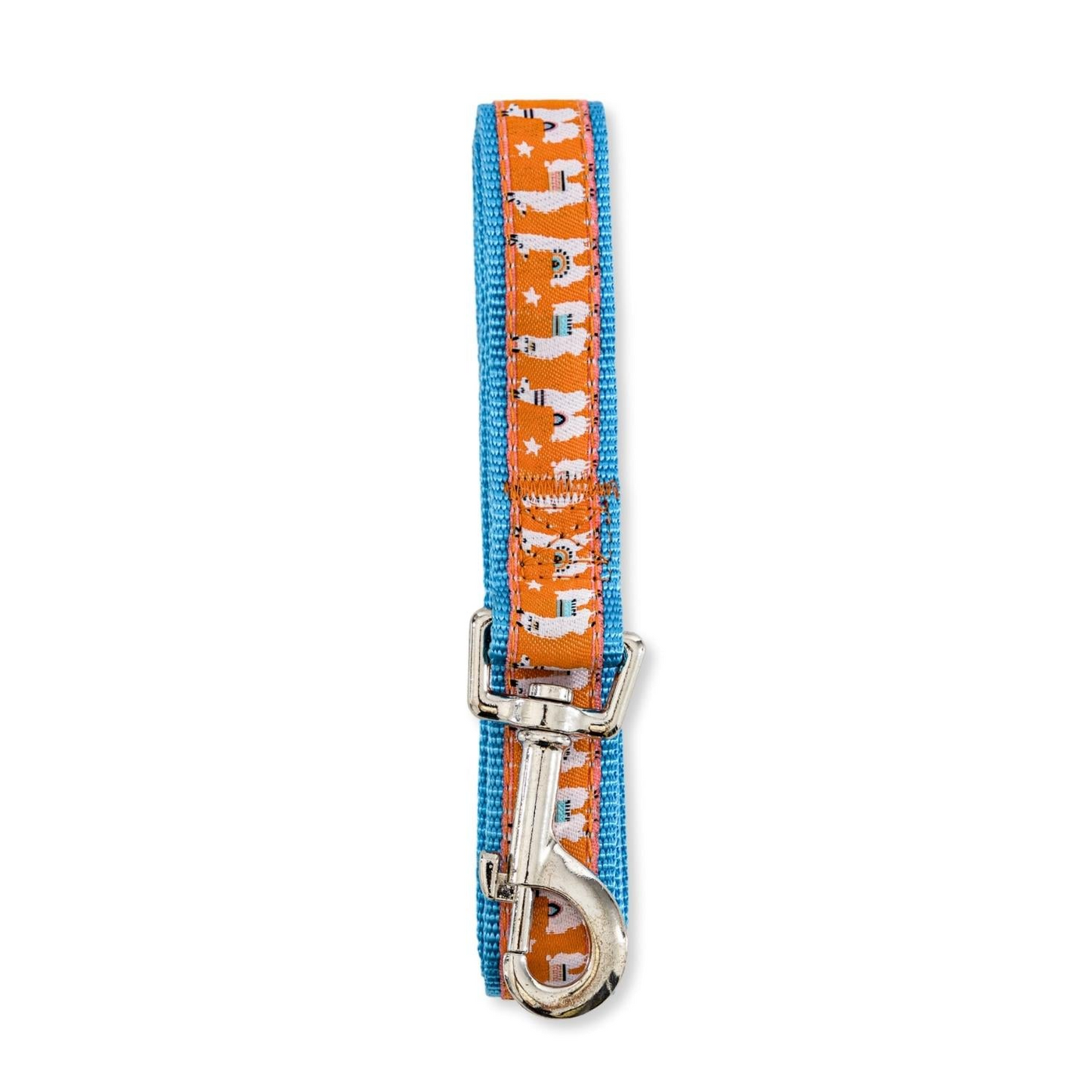 Elegante correa de nailon para perros con diseño de llama bordado (6 pies)