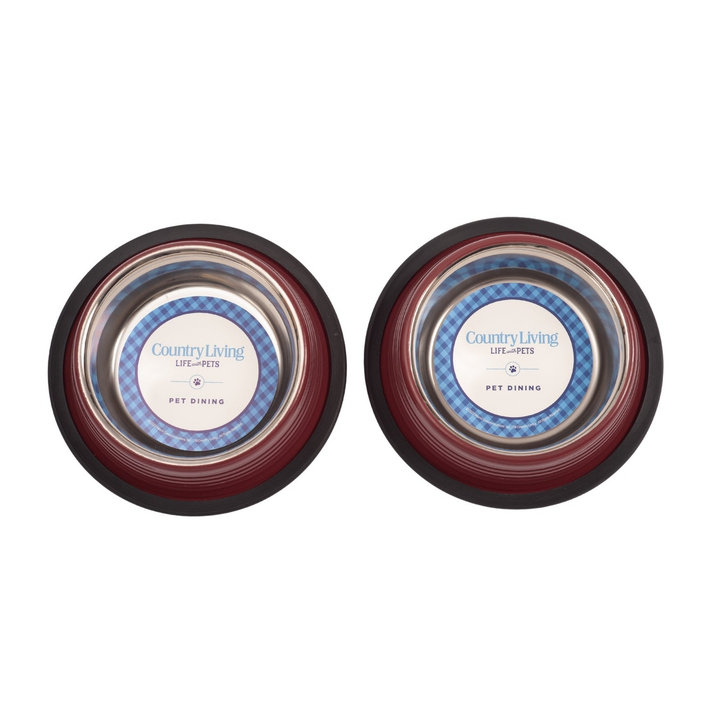 Cuencos para perros no tóxicos de acero inoxidable - Merlot Red