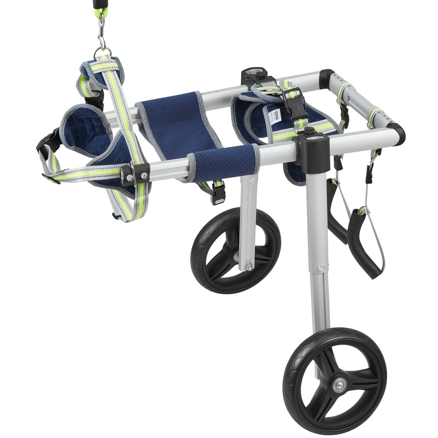 VEVOR Medium Dog Wheelchair, 2-Wheel, Adjustable, Lightweight for Back Legs