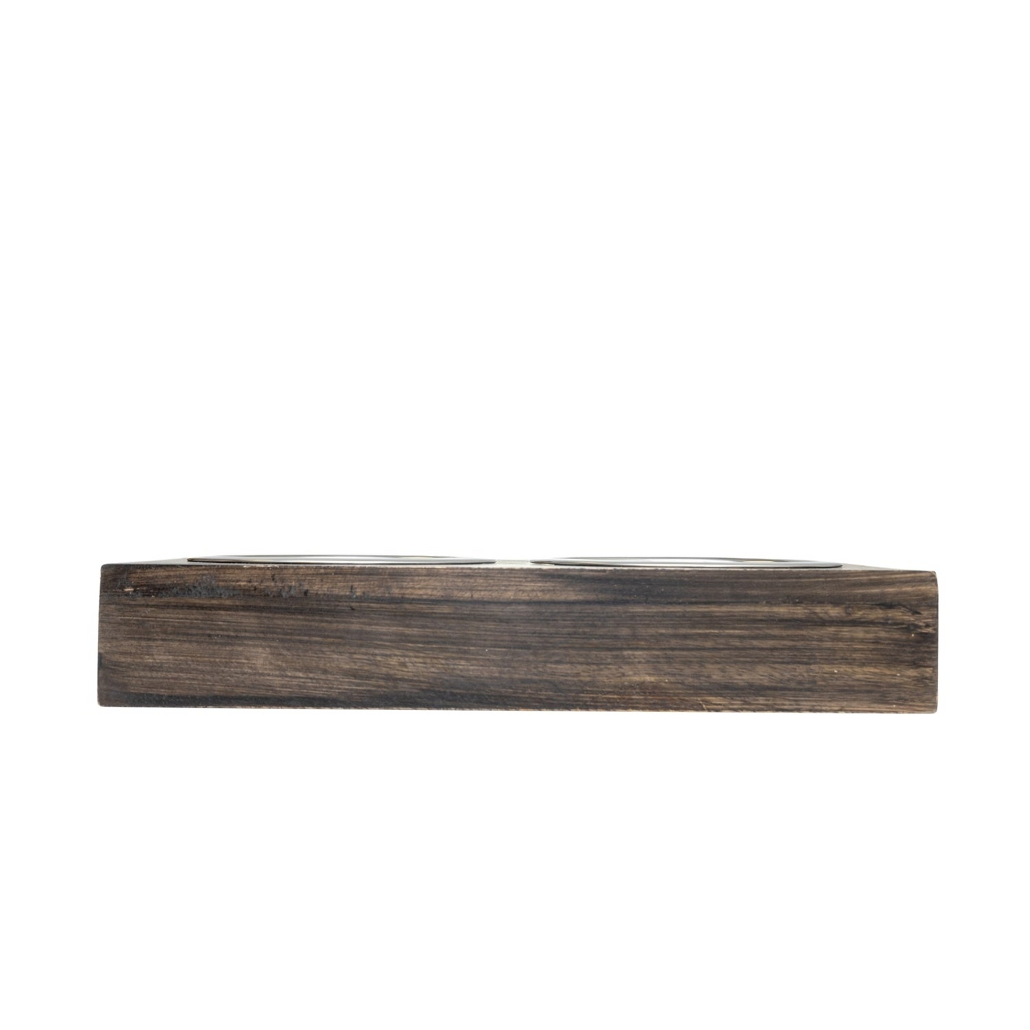 Comedero elevado de madera para perros ecológico (marrón)