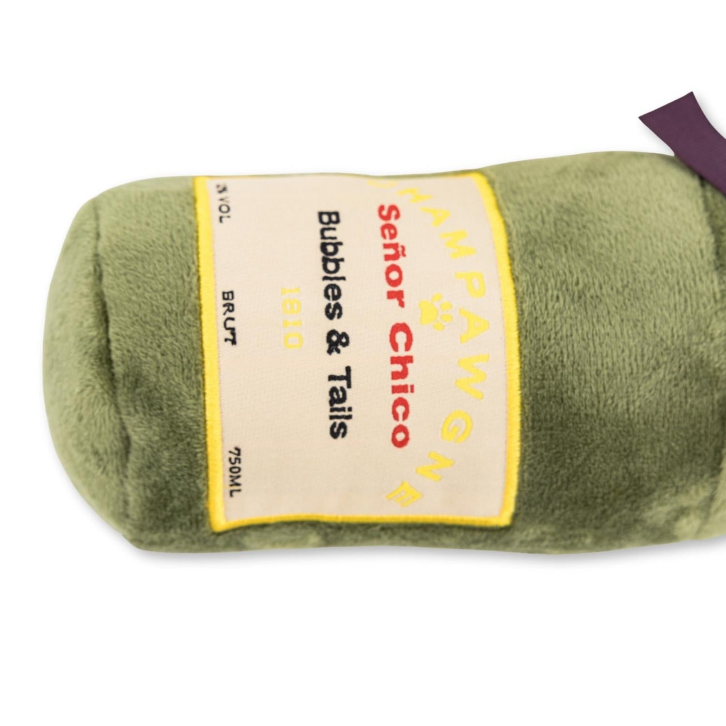 Combo de juguetes para perros de peluche arrugados y chirriantes Champagne-Cheers