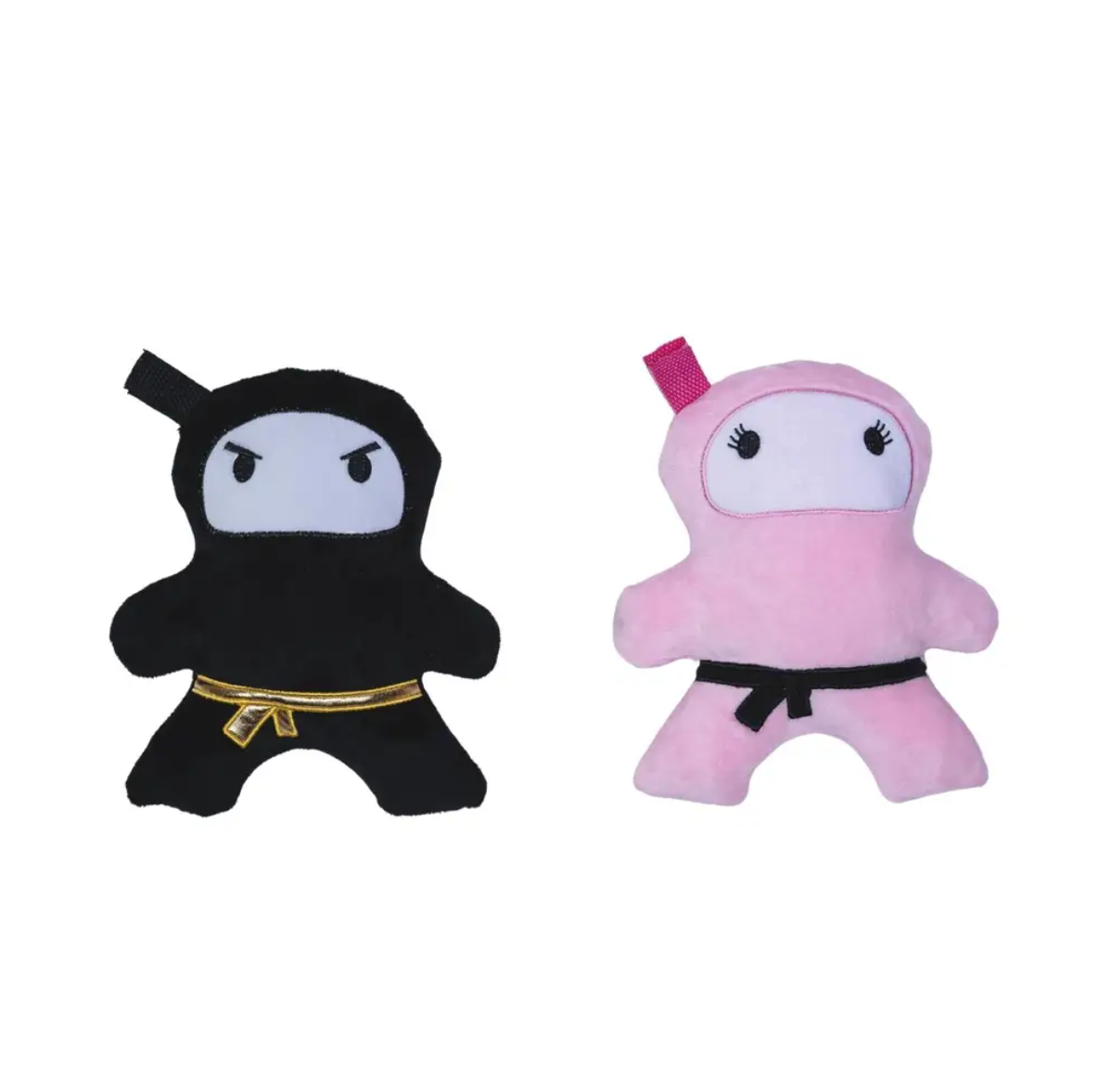 Combo de juguete para perros de peluche arrugado y chirriante Ninja Love