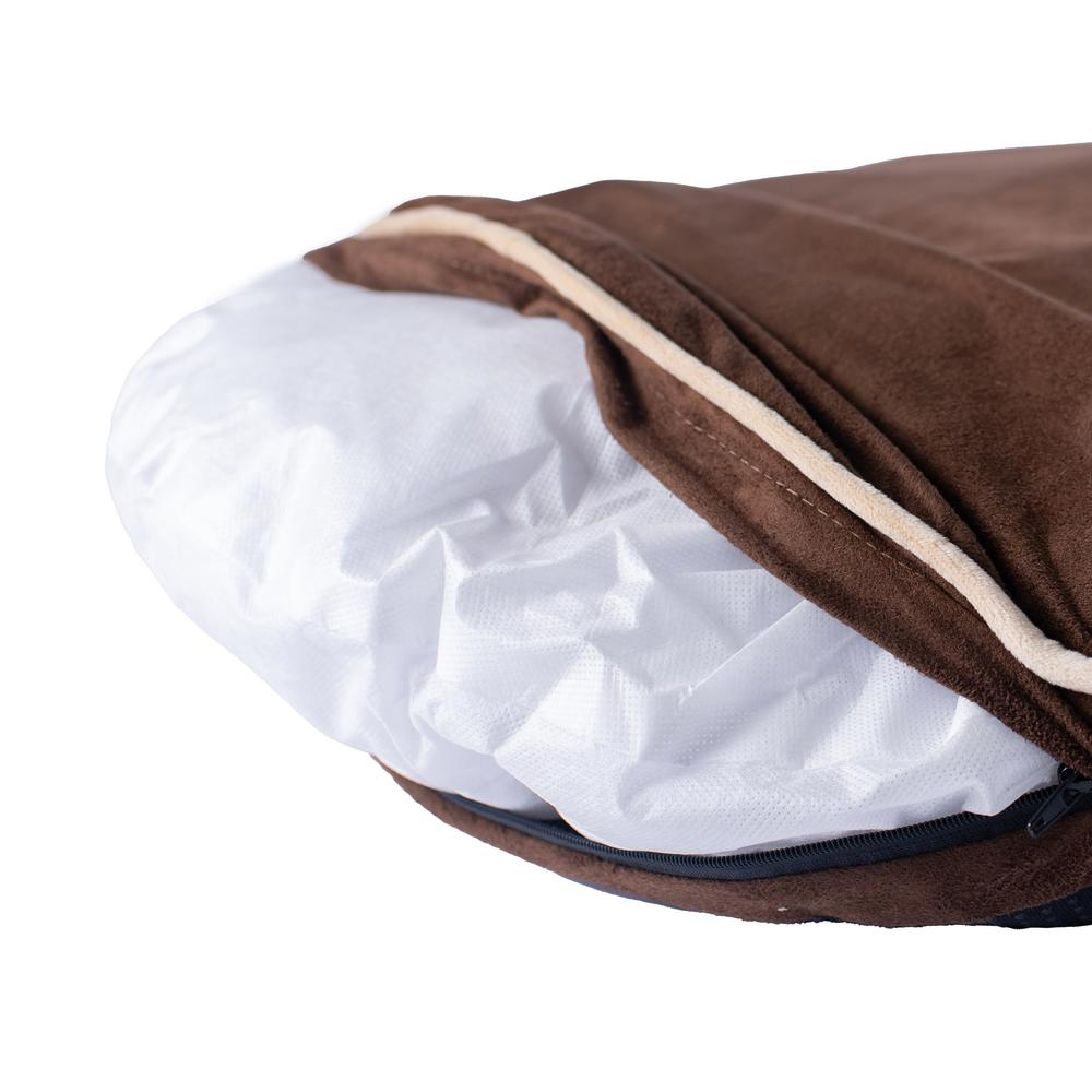 Armarkat M04JKF Protector de cama para mascotas en color moca - Con cojín de relleno de polietileno