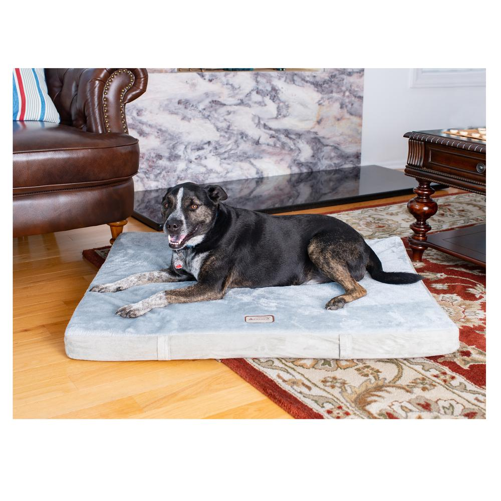 Armarkat Alfombrilla ortopédica grande para cama para mascotas en gris y verde salvia - Modelo M06HHL/HS-L con espuma viscoelástica para perros