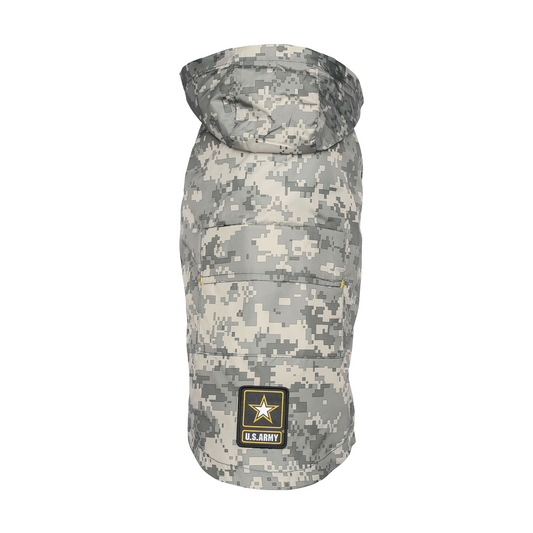 Packable Dog Raincoat - Camo | US Army