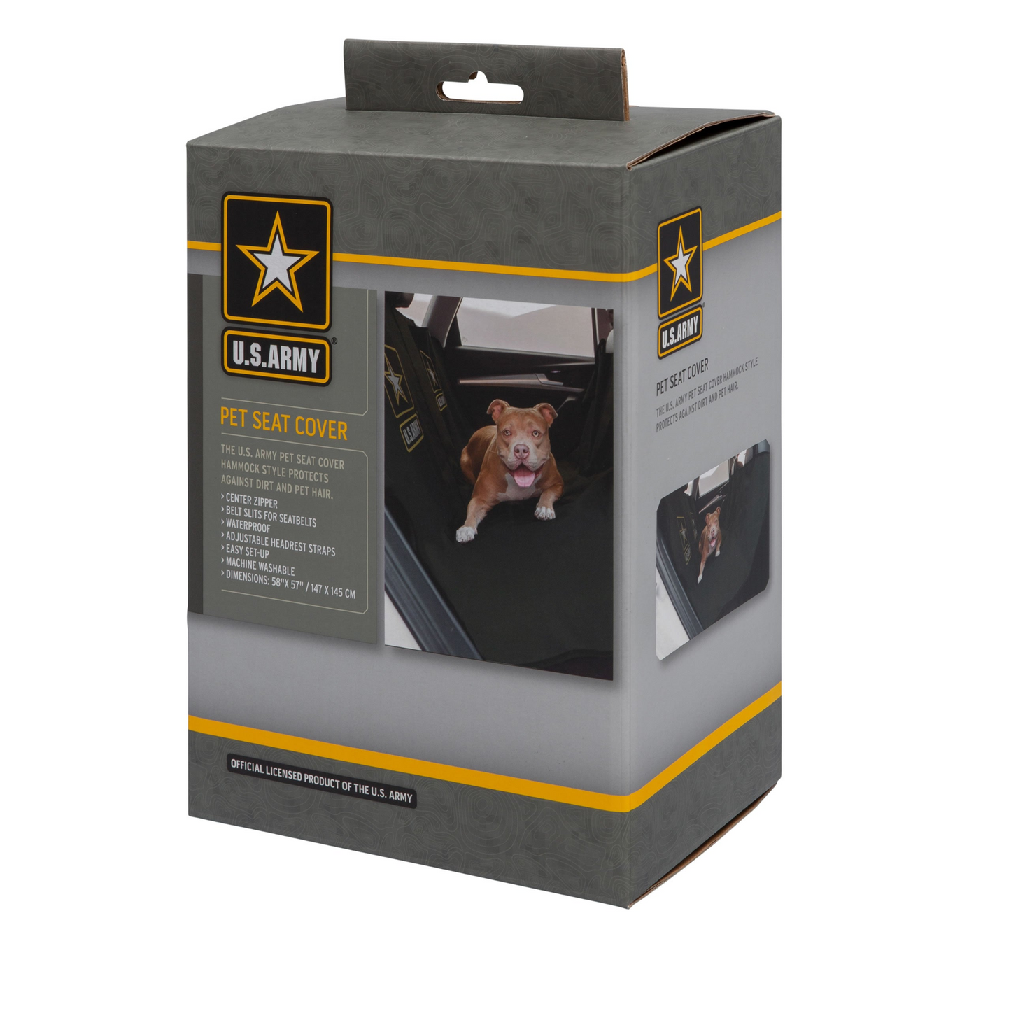 Funda para hamaca para mascotas con asiento de automóvil del Ejército de EE. UU. - Camuflaje oscuro