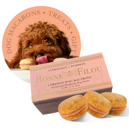 Bonne et Filou Dog Macarons (Box of 3)