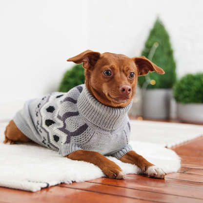 Heritage Dog Sweater - Grey Mix