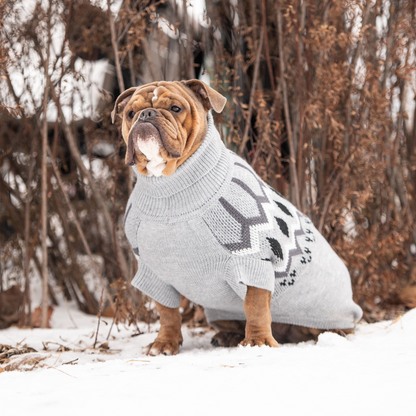 Heritage Dog Sweater - Grey Mix