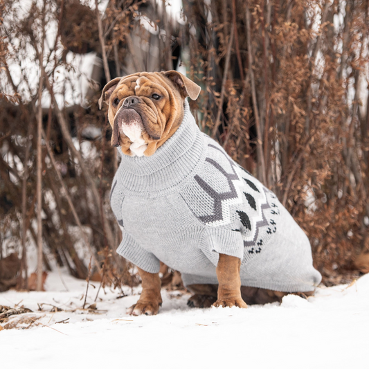 Heritage Dog Sweater - Grey Mix | GF Pet