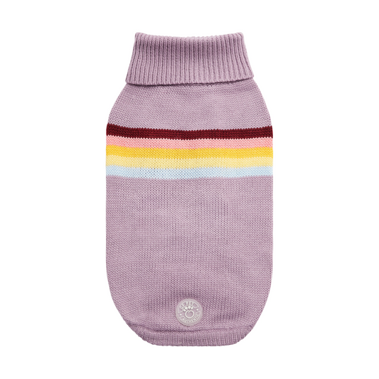 Retro Dog Sweater - Lavender