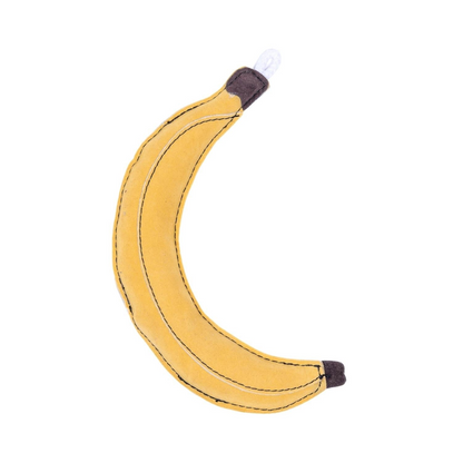 Vegan Leather Banana Dog Toy