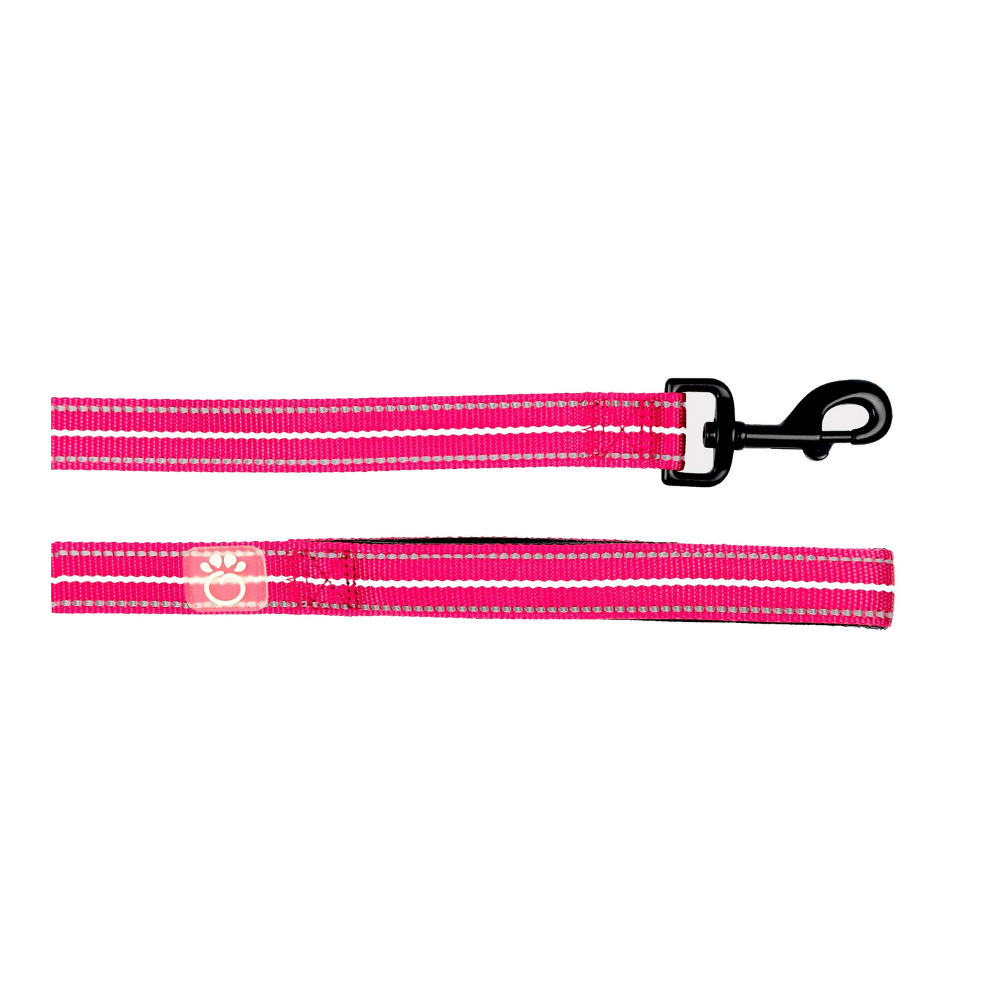 Reflective Dog Leash - Neon Pink