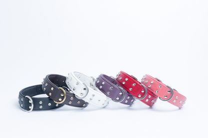 Athens Cowhide Dog Collars: Make Your Dog Shine