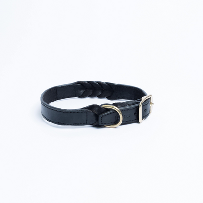 Argentinian Cowhide Leather Braided Collar