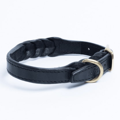 Argentinian Cowhide Leather Braided Collar