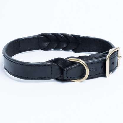 Argentinian Cowhide Leather Braided Collar