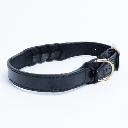 Argentinian Cowhide Leather Braided Collar