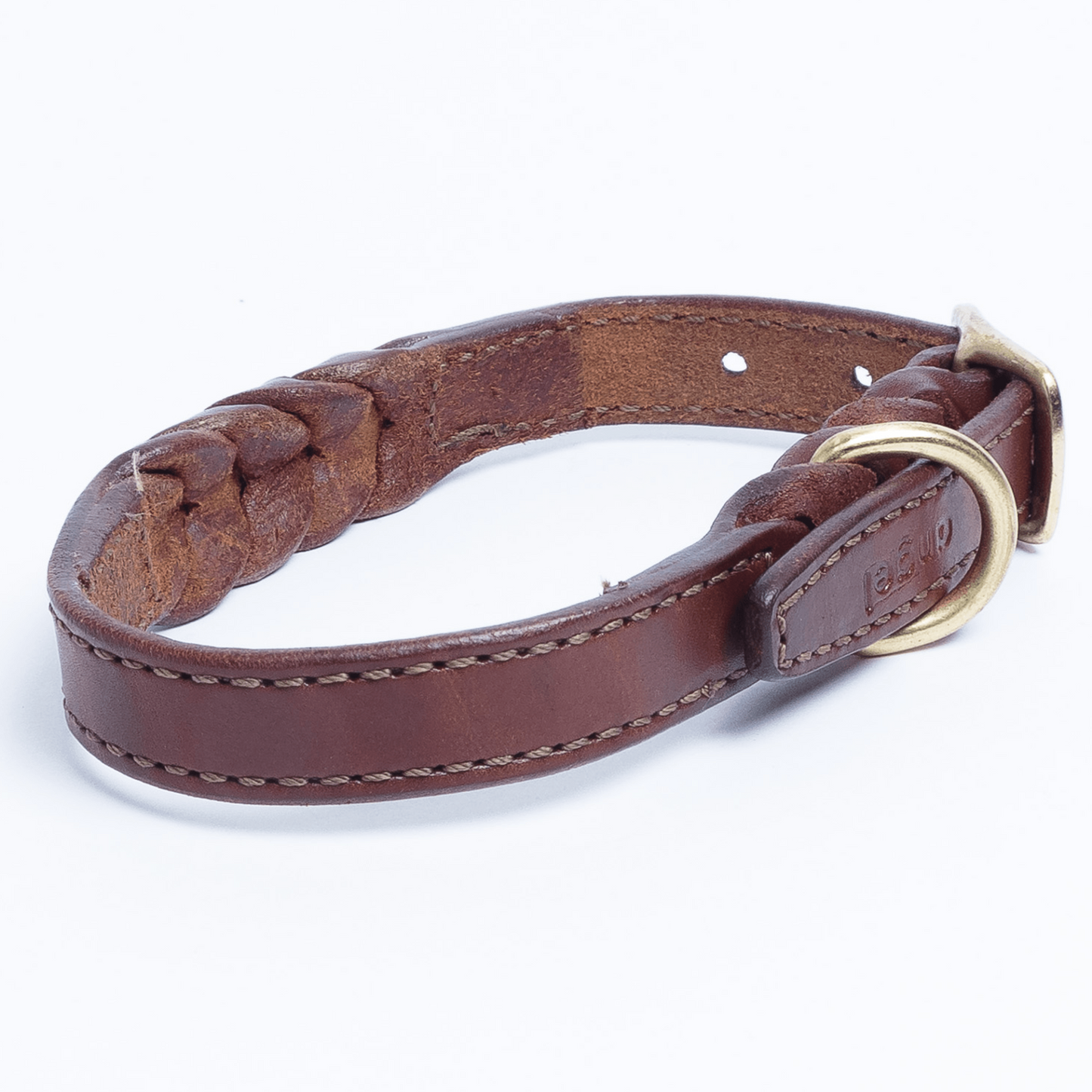 Argentinian Cowhide Leather Braided Collar