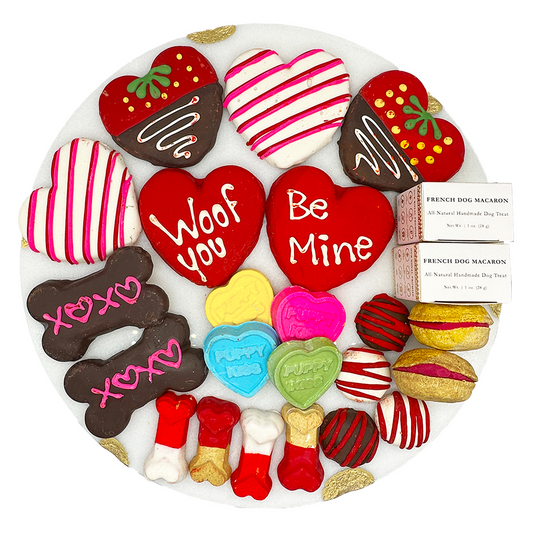 Bonne et Filou Valentine's Themed Dog Treats Box