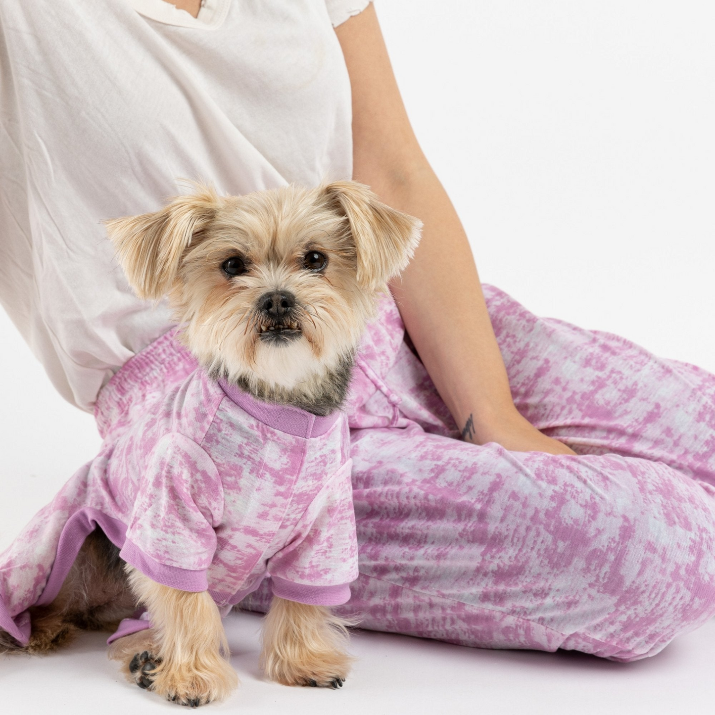 Dog Pajama - Pink Tie Dye