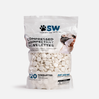 On The Go Compressed Dog Wipes - Convenient and Hypoallergenic | 720 per Pack