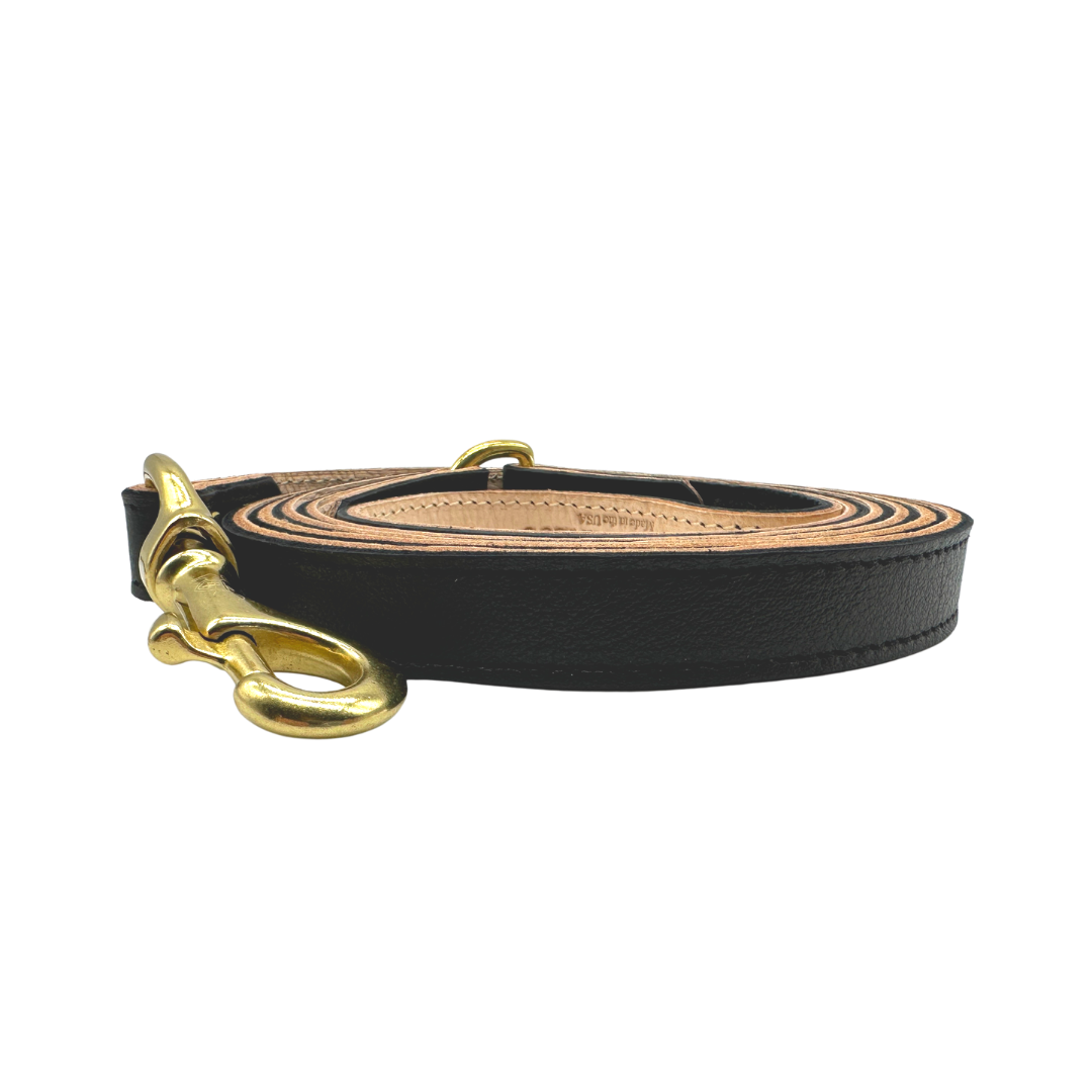 Bonne et Filou Plain Leather Dog Leashes