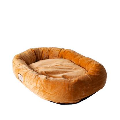 Armarkat Large Bolstered Pet Bed and Mat in Earth Brown