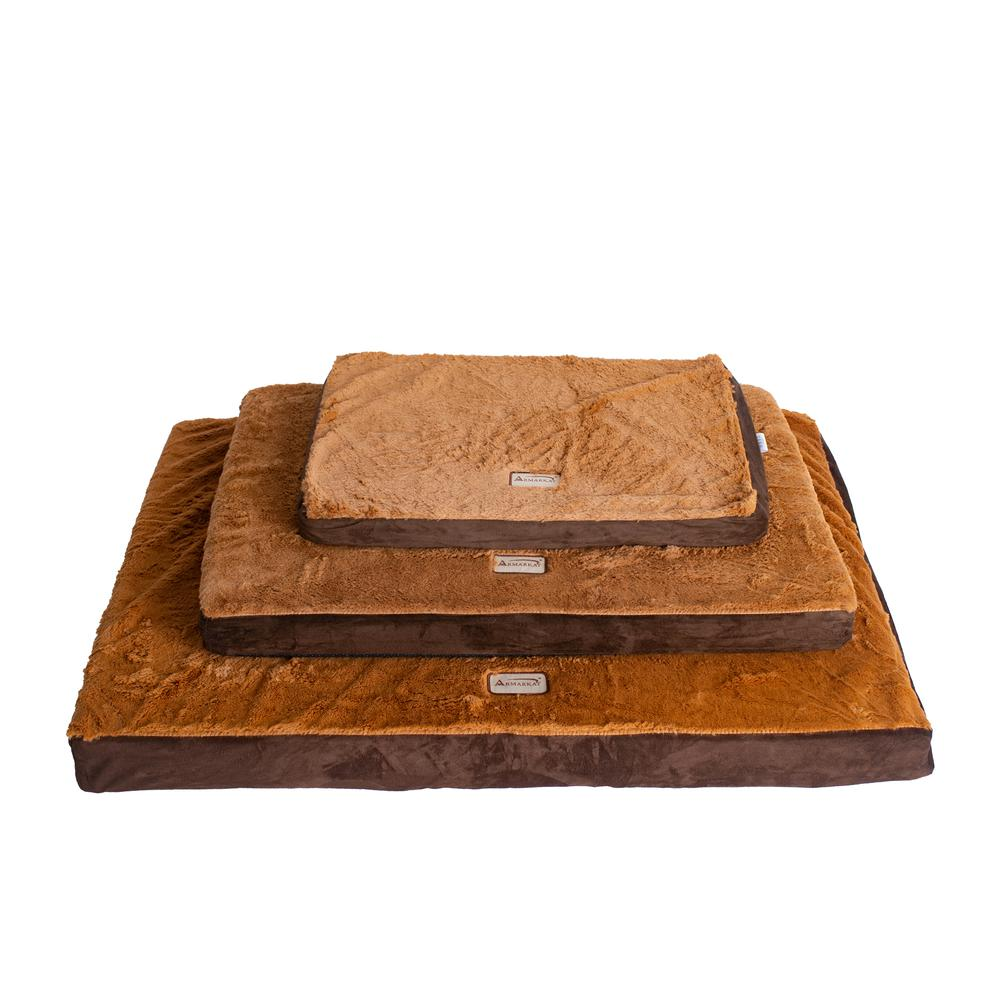 Armarkat Model Large Memory Foam Orthopedic Pet Bed Mat in Mocha & Earth Brown