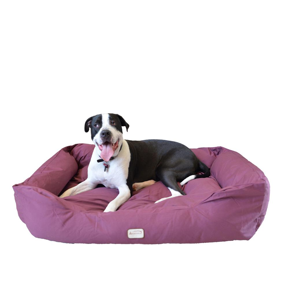 Armarkat Extra Large Burgundy Bolstered Pet Bed