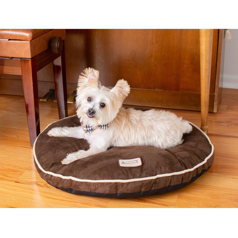 Armarkat Pet Bed Pad in Mocha - With Poly Fill Cushion