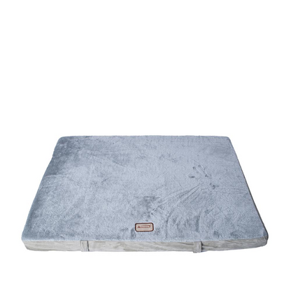 Armarkat Large Orthopedic Pet Bed Mat in Gray & Sage Green - Model with Memory Foam for Dogs