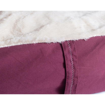 Armarkat Extra Large Dog Bed Mat with Poly Fill Cushion - Comfort for Your Canine Companion in Burgundy & Ivory