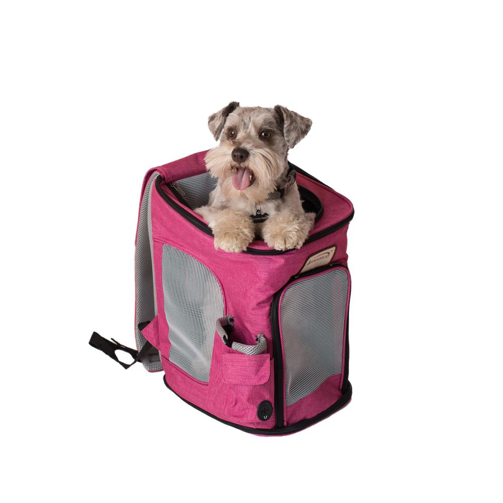 Armarkat Pawfect Pets Backpack Pet Carrier - Pink and Gray Combo