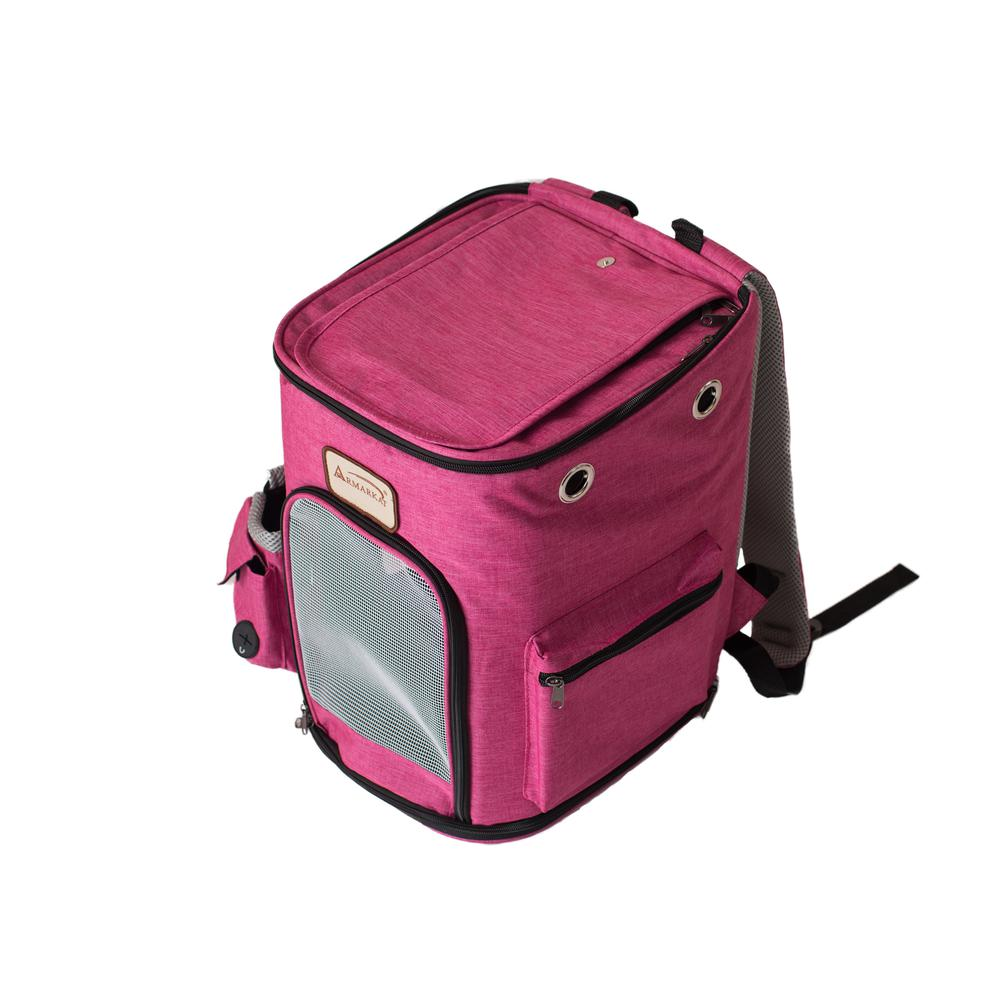 Armarkat Pawfect Pets Backpack Pet Carrier - Pink and Gray Combo