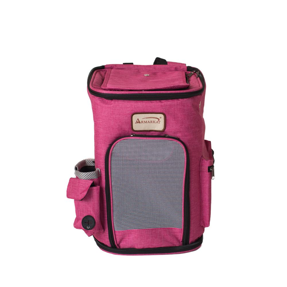 Armarkat Pawfect Pets Backpack Pet Carrier - Pink and Gray Combo